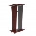 FixtureDisplays® Wood Podium with Frost Acrylic Front Panel, 46.5